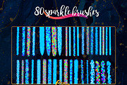 Procreate glitter brushes + textures, a Brush Add-On by Endete & Mazak brushes (Thumbnail 5 of 6)