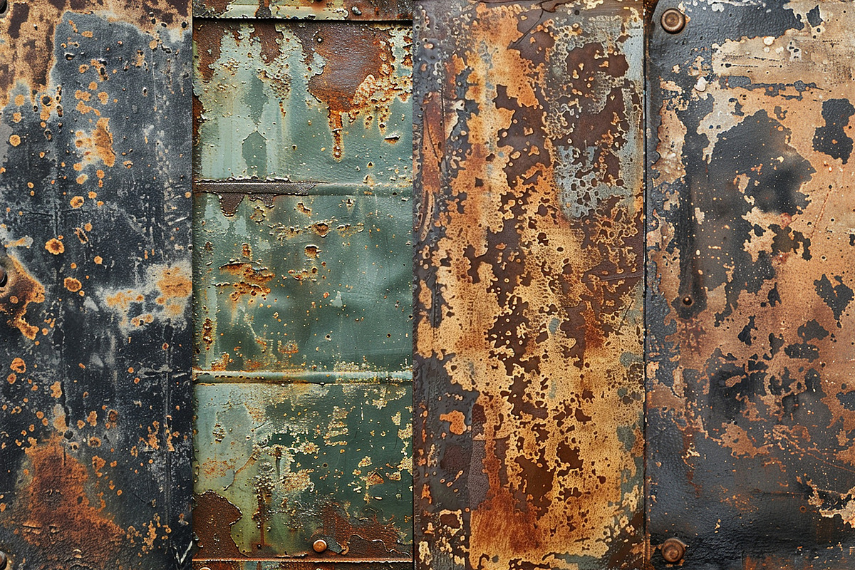 Distressed Metal Digital Papers, a Background Graphic by BonaDesigns (Photo 2 of 5)