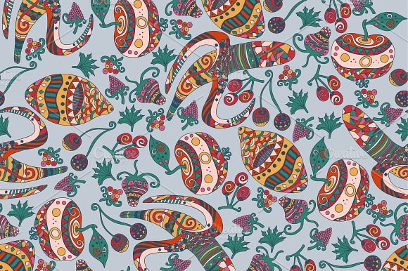 Abstract Fruits Pattern