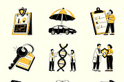 Insurance Drawing Illustration, a Solid Icon by Vectors Market (Thumbnail 7 of 9)