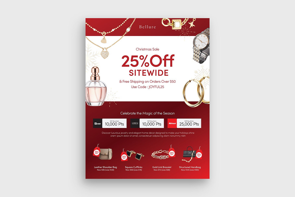 Christmas Sale Catalog Poster, a Flyer Template by BrandPacks (Photo 3 of 5)