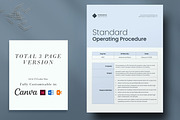 Standard Operating Procedure, SOP, a Stationery Template by DesVert (Thumbnail 2 of 6)