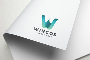Wingos Letter W Logo, a Branding & Logo Template by Design_Planet