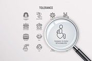 Tolerance | 16 Thin Line Icons Set, a Solid Icon by Alex Blogoodf (Thumbnail 10 of 11)