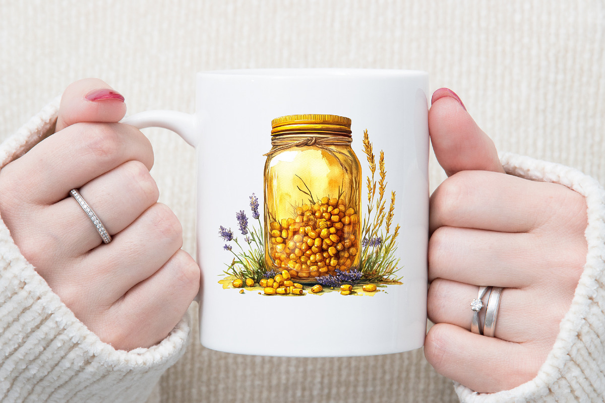 Fall Mason Jars Clipart Bundle, an Illustration by Sublimation Artist (Photo 6 of 6)