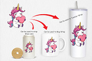 Unicorn Holding Heart Clipart, a Graphic by Artnoy (Thumbnail 4 of 5)