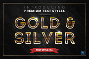 Gold & Silver #2 - 20 Text Styles, a Layer Style Add-On by Jonas Stensgaard (Thumbnail 15 of 23)