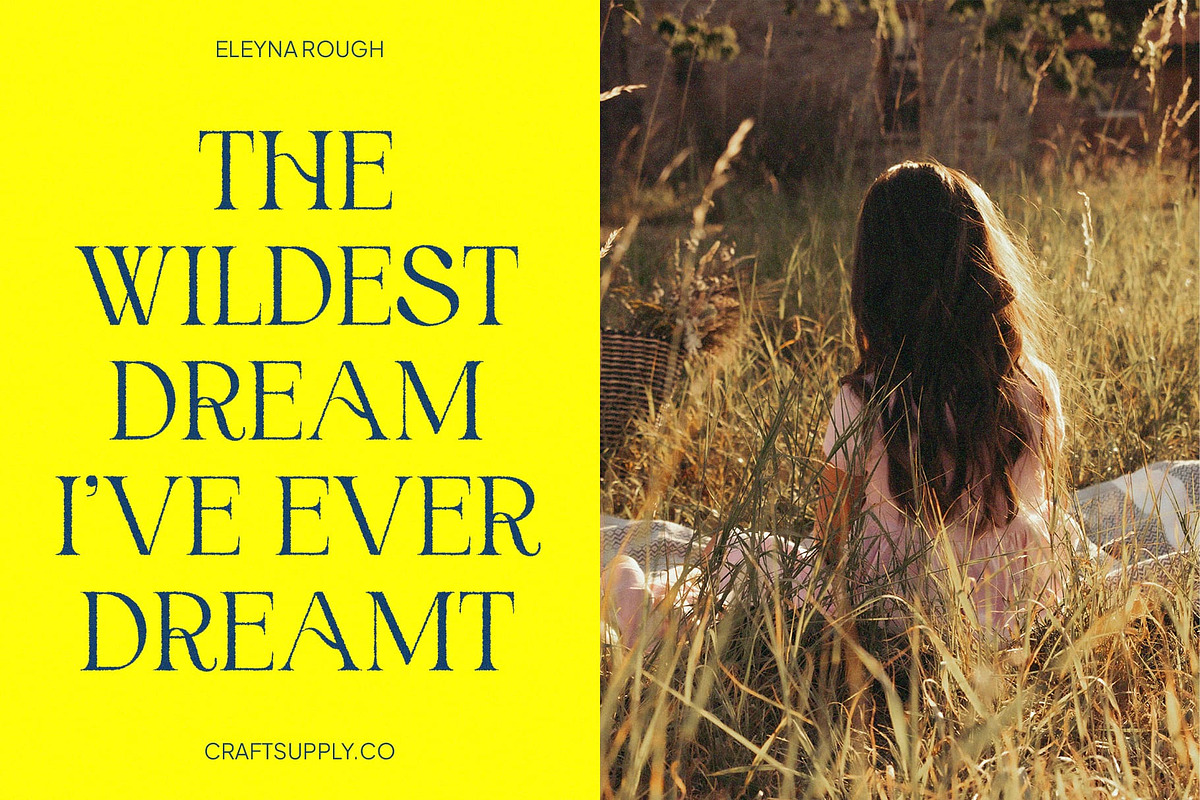 Eleyna Rough, a Serif Font by Craft Supply Co. (Photo 7 of 8)
