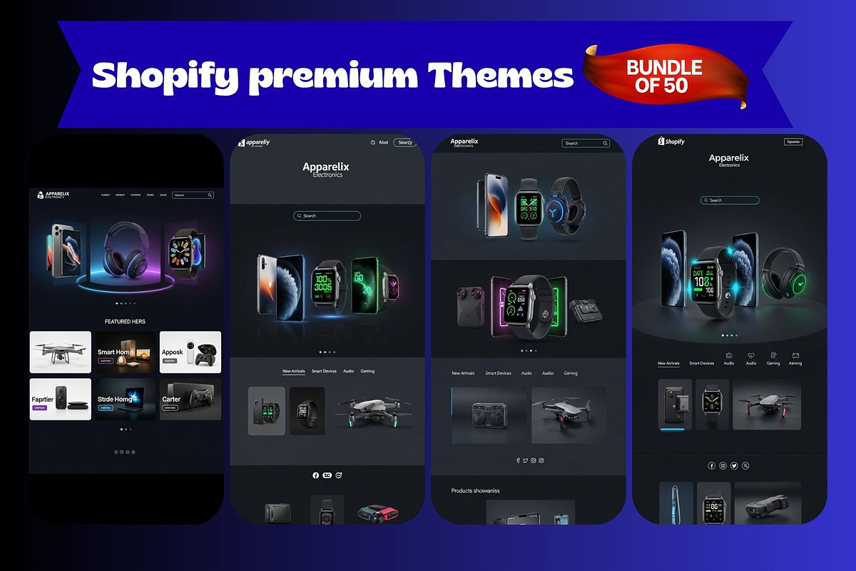 50 Modern E‑Commerce SHOPIFY THEMES, a Shopify Template by Crox Studio | Digital (Photo 12 of 59)