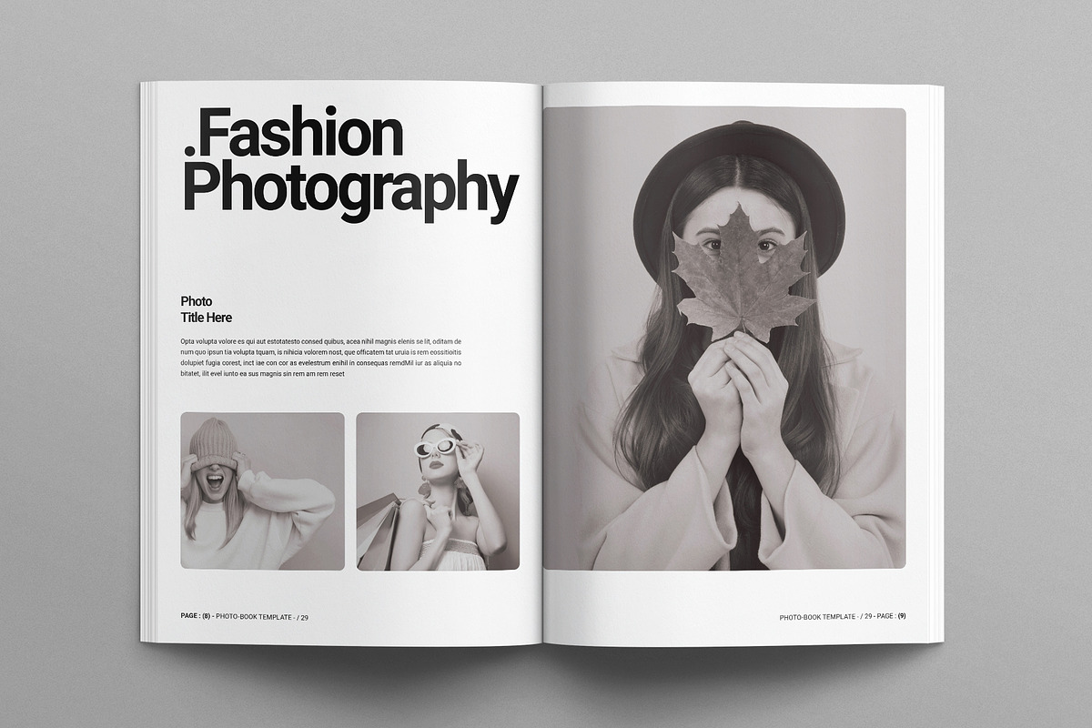 Photo Album Book Template, a Magazine Template by E-Type (Photo 4 of 7)