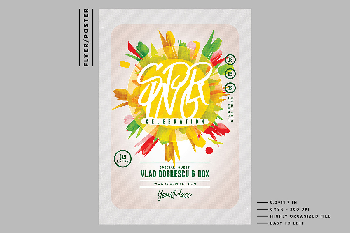 Spring Flyer/Poster, a Flyer Template by Mariux (Photo 2 of 2)