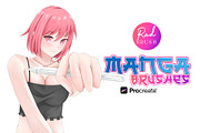 140 Procreate Manga Brushes, a Brush Add-On by RadekBroz (Thumbnail 9 of 9)