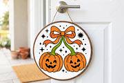 Halloween Pumpkin Bow Laser Cut SVG, an Object Graphic by Canvas Craft (Thumbnail 2 of 3)