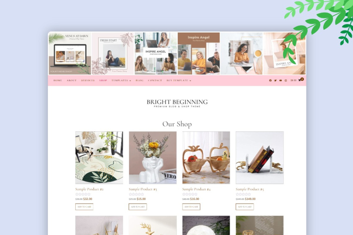 Bright Beginning - Responsive Shop WordPress Blog Theme preview 8