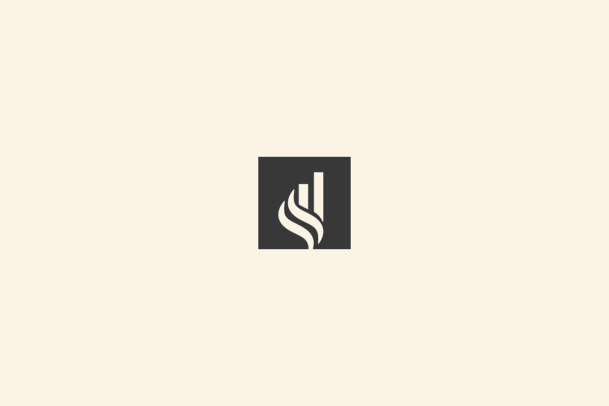 flame chart statistic logo template