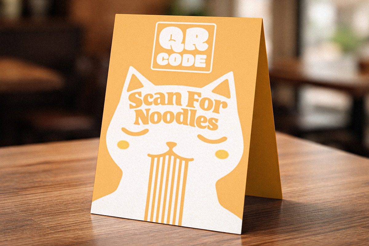 Restaurant Table Tent Mockup, an Advertising Mockup by Designer Dude (Photo 1 of 2)