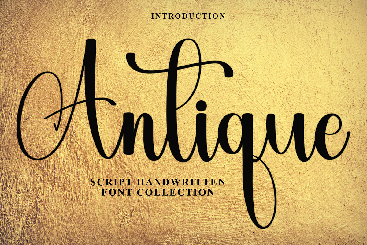 Antique, a Handwritten Font by InermediaSTUDIO (Photo 1 of 8)