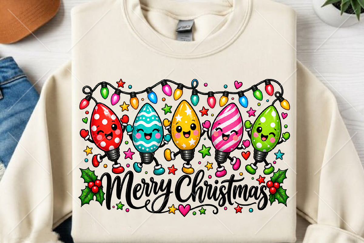 Merry Christmas Sublimation PNG, a Seasonal Illustration by Canvas Craft (Photo 2 of 6)