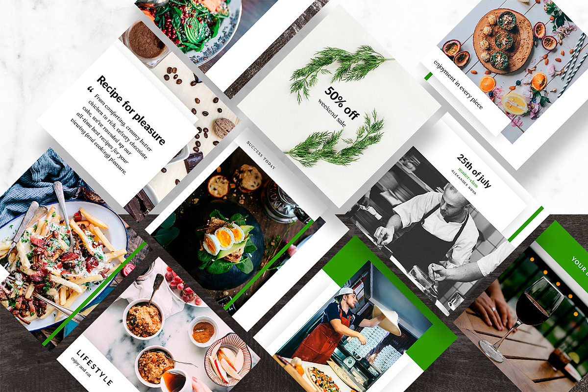 Food - social media template, a Social Media Template by Digital Breath templates (Photo 3 of 4)
