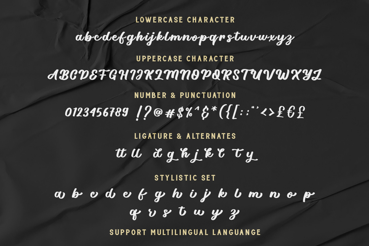 Black Vintage - Bold Script, a Script Font by Bluestype Studio (Photo 7 of 8)