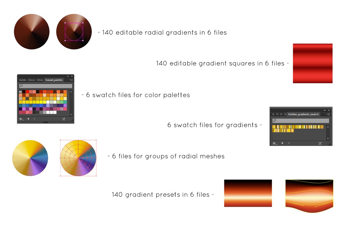 140 gradients and more, a Gradient Add-On by Big Bundles Shop (Photo 2 of 6)