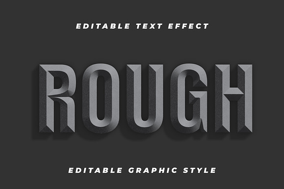 Rough Stone 3D Text Effect preview 4