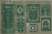 LOTR Inspired Wedding Template, an Invitation Template by Enchanted Visions Shop (Thumbnail 1 of 3)