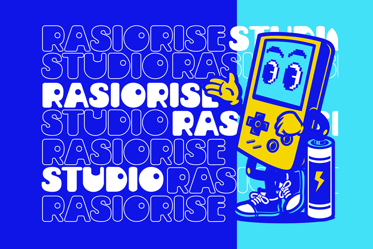 Movin Space a Y2K Game Font, a Sans Serif Font by Rasiorise Studio (Photo 7 of 8)
