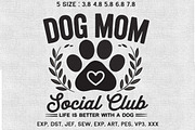 Dog Mom Social Club Machine Design, an Illustration by Moss Rose (Thumbnail 1 of 3)