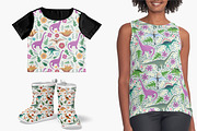 Era of Dinosaurs Patterns, a Pattern Graphic by Michiru13 (Thumbnail 12 of 17)