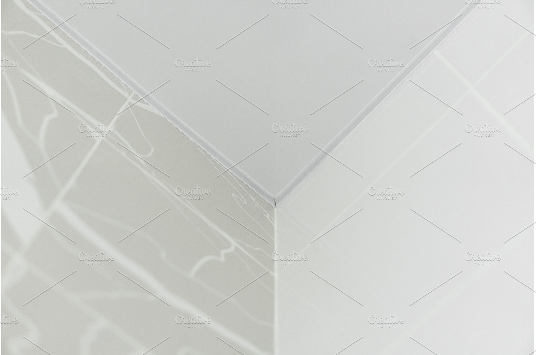 Minimalistic white corner of ceramic, a Background Photo by volodymyrshtun13795