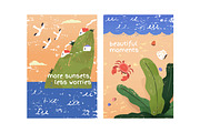 Tropical island landscapes posters, a Seasonal Illustration by PaperTrident (Thumbnail 3 of 4)