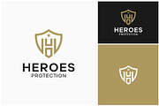 Letter H Shield Protection Logo, a Branding & Logo Template by ika trisiana (Thumbnail 1 of 2)