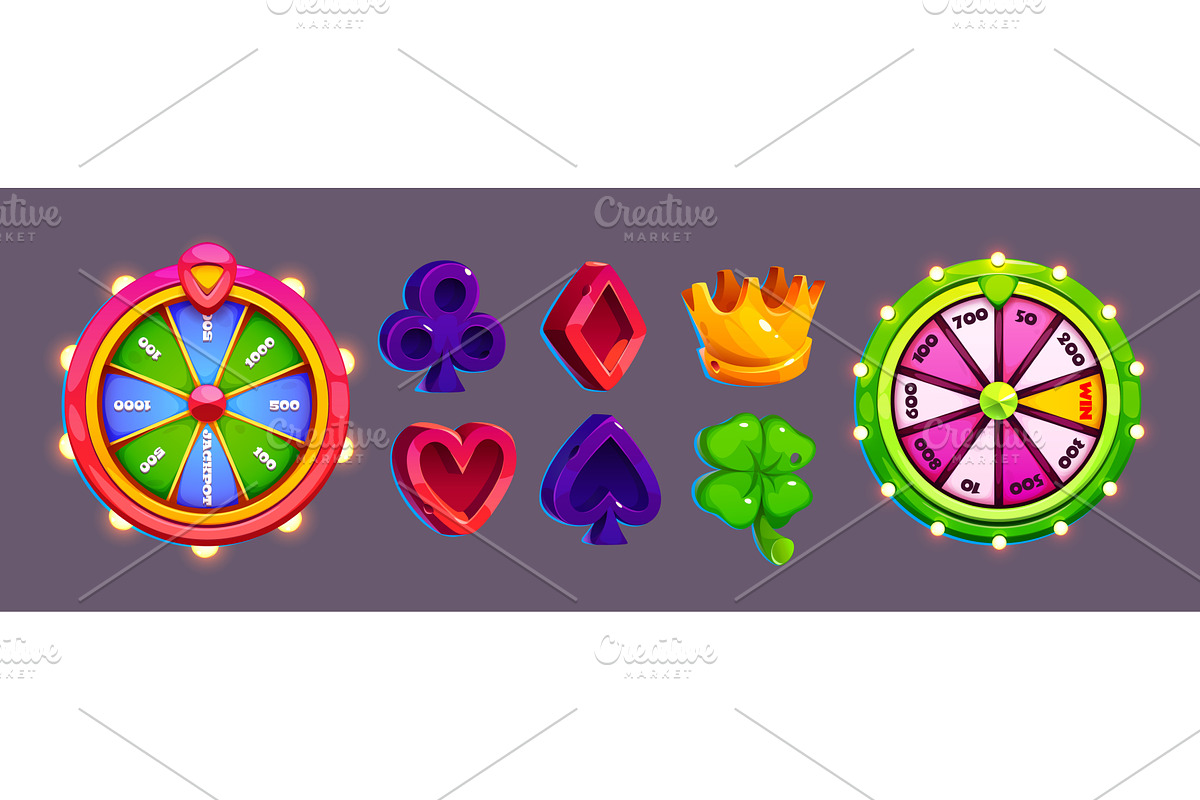 Fortune wheel and casino slot, an Object Illustration by art PVP - market