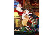 Greater Swiss Mountain Dog Xmas Art, an Animal Illustration by Art Paradise Studios (Thumbnail 1 of 3)