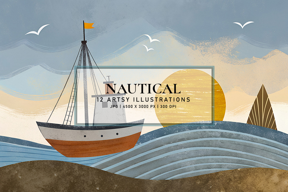 Nautical, a Decorative Illustration by Digital Art Creations (Photo 1 of 7)