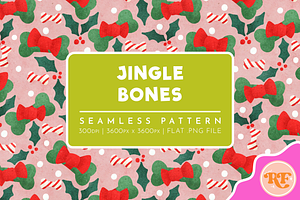 Jingle Bones Seamless Pattern
