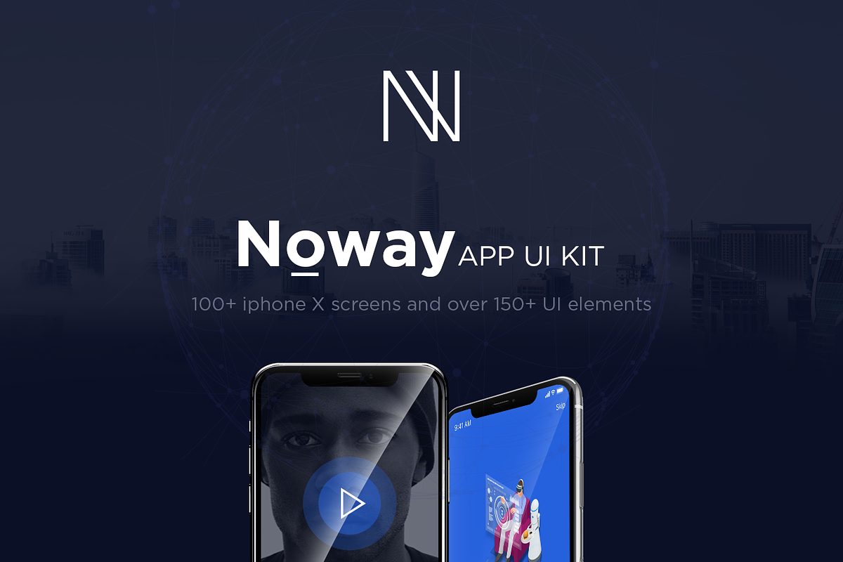 Noway Mobile App UI Kit, an UI Kit Template by No.13 (Photo 1 of 6)