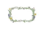 Easter Floral Botanical Frame Bundle, an Object Illustration by Designer_Momina (Thumbnail 10 of 14)