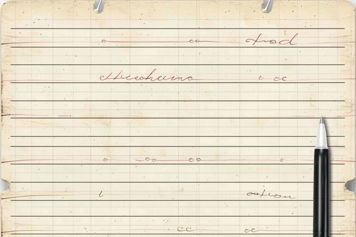 Vintage Lined Writing Paper, a Pattern Graphic by Printable Treasure (Photo 7 of 10)