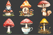 Watercolor Mushroom Sublimation Clip, an Illustration by Rose Art (Thumbnail 3 of 3)