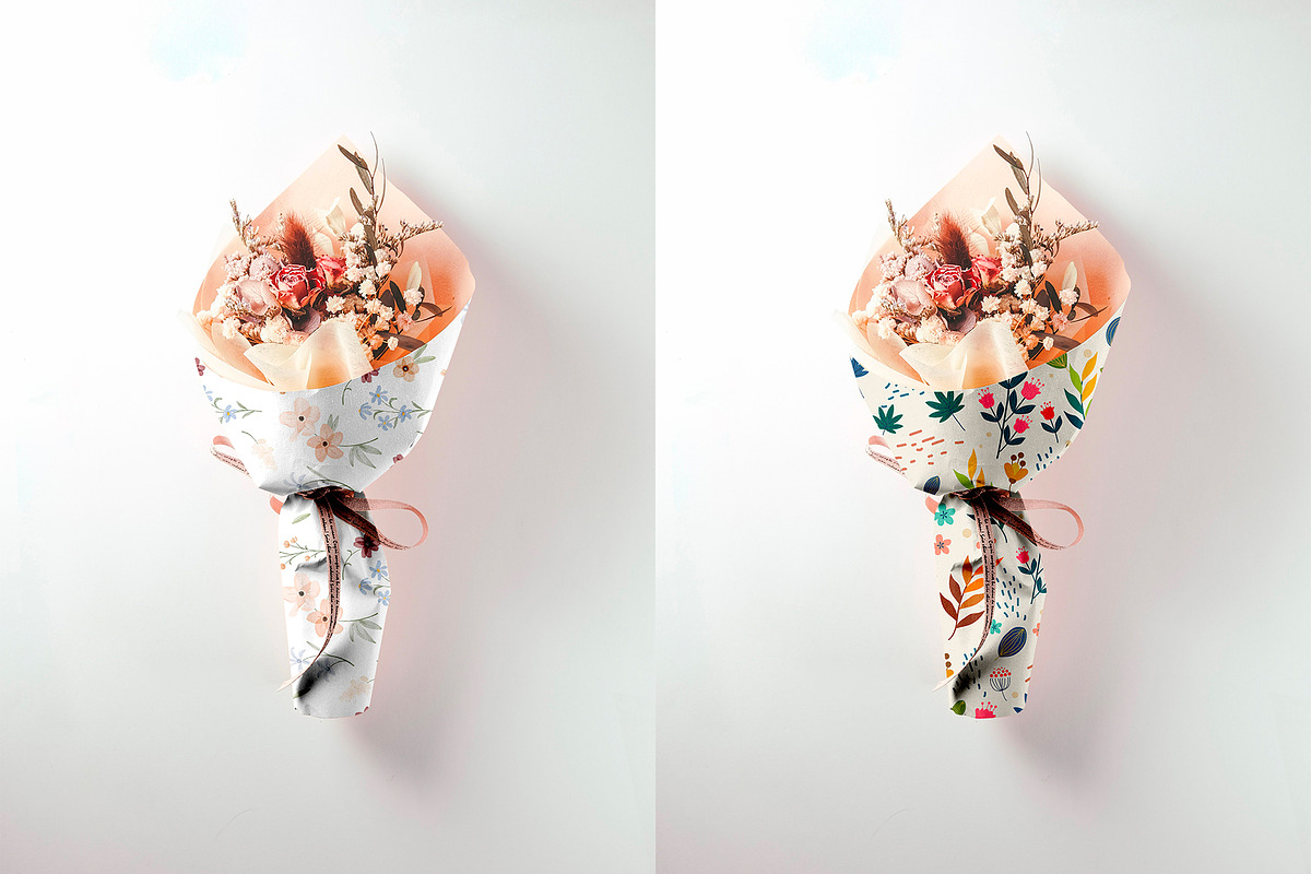 Bouquet Paper Mockup, a Packaging Mockup by dpi (Photo 3 of 6)