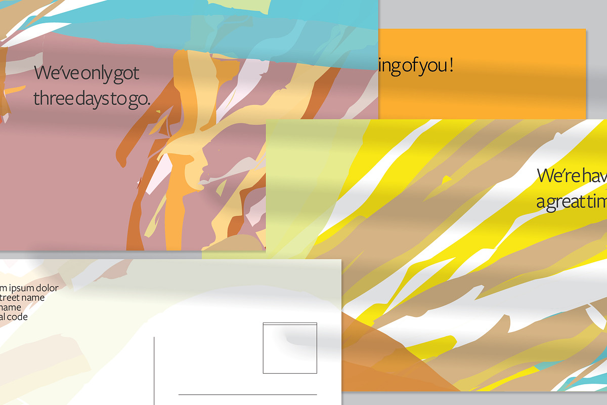 Abstract US Postcard Scribbles, a Card Template by Zebra-Finch (Photo 1 of 2)