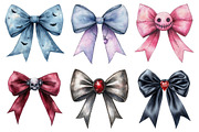 Halloween Coquette Bow Clipart, an Illustration by Daily.Designs (Thumbnail 2 of 5)