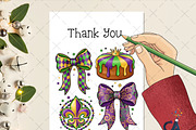 Mardi Gras Coquette PNG, an Illustration by Creative Art (Thumbnail 2 of 6)