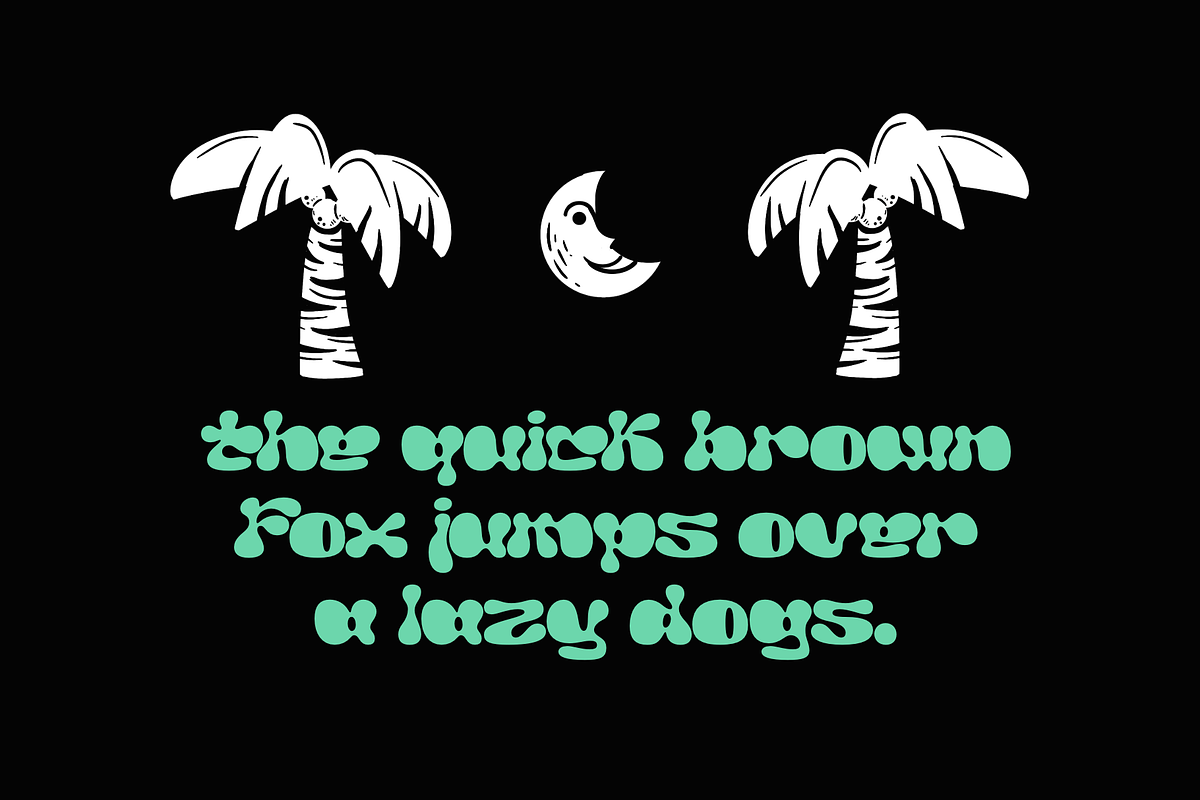 Chunky Hippie Display Font, a Font by Oui Studio (Photo 6 of 10)
