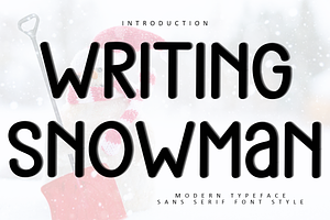 Writing Snowman