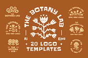 The Botany Lab Logo Templates, a Branding & Logo Template by ClayStudio (Thumbnail 1 of 10)