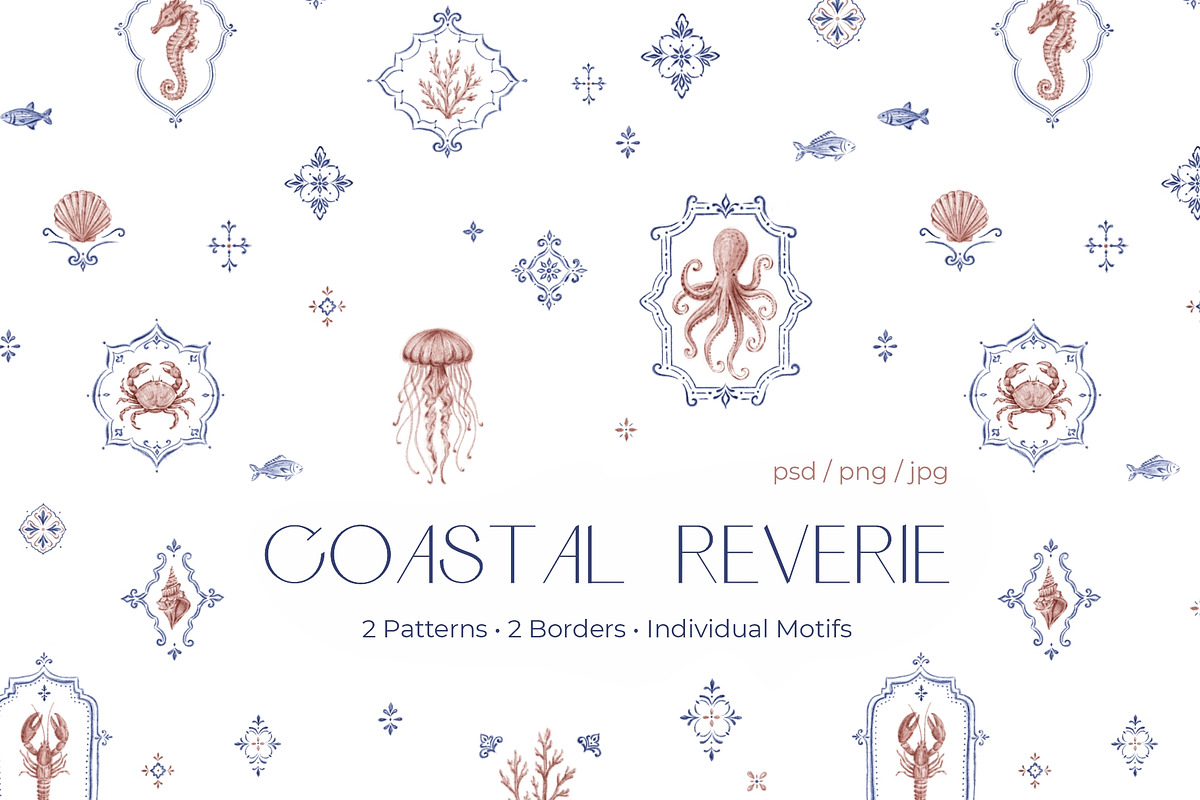 COASTAL REVERIE - Pattern Collection, a Pattern Graphic by SurfaceStories (Photo 1 of 7)