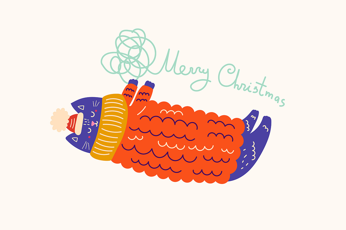 Merry Christmas, a Seasonal Illustration by MoleskoStudio (Photo 24 of 28)